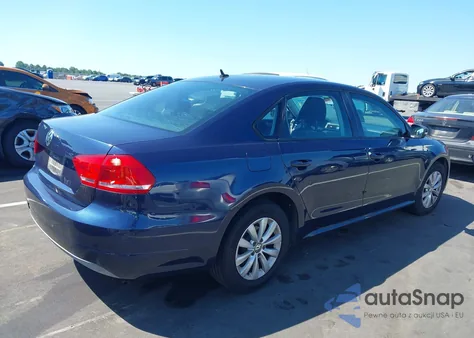 2013 Volkswagen Passat 2.5L S from USA, damaged, VIN 1VWAP7A39DC085892